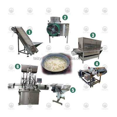 High Efficiency Garlic Paste Packing Machine Dry Peeling Grinding Garlic