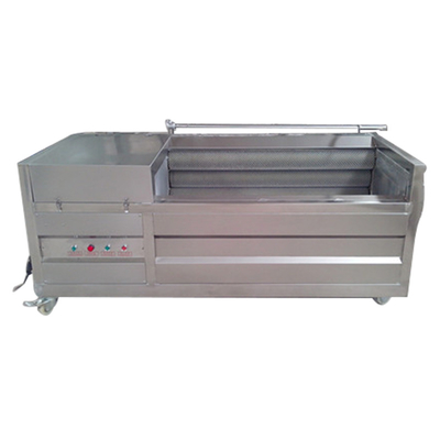 High Efficiency Root Vegetable Brush Cleaning Industrial Washing Horizontal Peeling Washing Machine