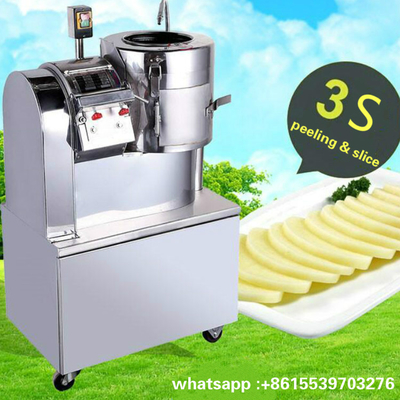 Home Industrial Vegetables Potato Peeling And Cutting Machine Potato Chips Making Machine Price