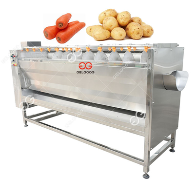 High Efficiency Stainless Steel Baby Carrot Vegetable Washing Machine Commercial Carrot Onion Peeler