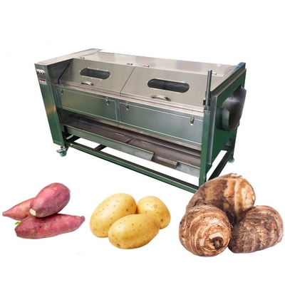 Hotels Stainless Steel Mango Potato Cassava Radish Peeling And Washing Machine For Food Handling