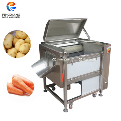 Roller Brush Automatic Food Peeling Machine Cassava Carrot Taro Peeling And Washing machine